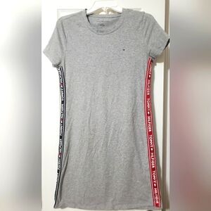 Tommy Hilfiger Heather Gray Logo Tape Dress